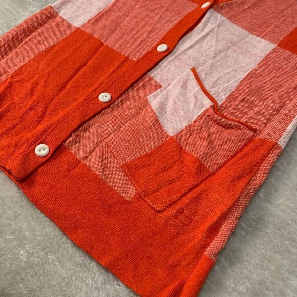 New Woolrich Buffalo Cardi Button Up Plaid Linen Cotton Long Sleeve Size Medium‎ - Picture 3 of 9